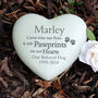 Personalised Pet Pawprints Heart Memorial, thumbnail 2 of 2