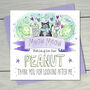 Thank You From The Cat Personalised Greeting Card, thumbnail 10 of 12