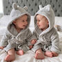 Personalised Twins Dressing Gowns With Ears, thumbnail 1 of 11