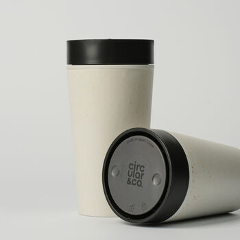 Circular And Co Coffee Cup Made From Paper Cups 8oz Chalk And Black, 8 of 8
