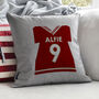 Personalised Name And Number Football Cushion, thumbnail 4 of 5