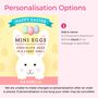 Personalised Easter Bunny Gift Mini Chocolate Egg Tin, thumbnail 4 of 6