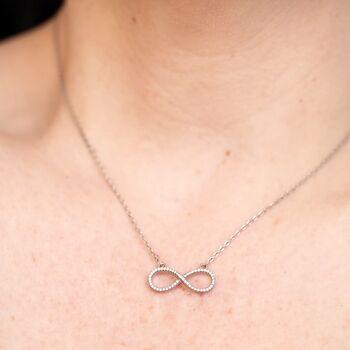 Silver Infinity Necklace, 3 of 4
