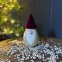 Large Wooden Santa In Red Hat, thumbnail 1 of 2