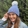 Lightning Bolt Embroidered Winter Hat, thumbnail 2 of 4