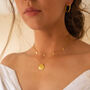 Dainty 18 K Gold Shell Ocean Clam Necklace, thumbnail 3 of 8