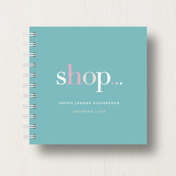 Personalised Shopping Lover's Small Notebook, 9 of 10