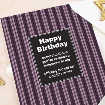 Funny Birthday Card For Men, You've Reached A Milestone, 2 of 5