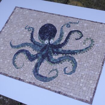 Black And Green Octopus Marble Mosaic, 4 of 7