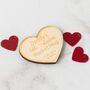 Personalised Valentines Heart Pocket Hug Token, thumbnail 2 of 2