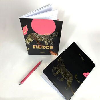 Fierce Notebook With Gold Foil Details, 2 of 2