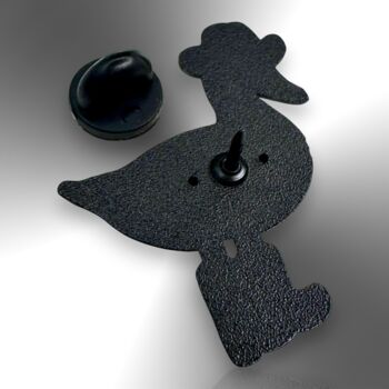 Cowgirl Cow Print Duck Western Enamel Pin, 7 of 9
