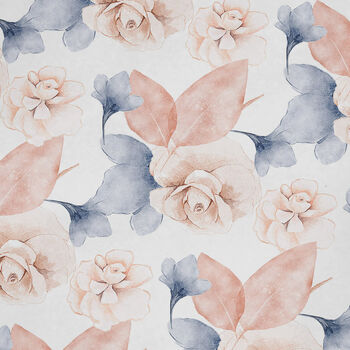 Floral Wrapping Paper Roll Blush Blue, Gift Wrap, 2 of 2