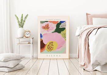 Flower Market Vienna Art Print, 3 of 3