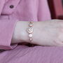 Adjustable Slider Heart Love Rose Fold Bracelet, thumbnail 1 of 3