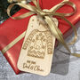 Personalised Christmas Jumper Wooden Gift Tag Pack, thumbnail 1 of 2