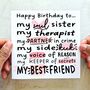 Best Friend Birthday Card For Her, thumbnail 1 of 3