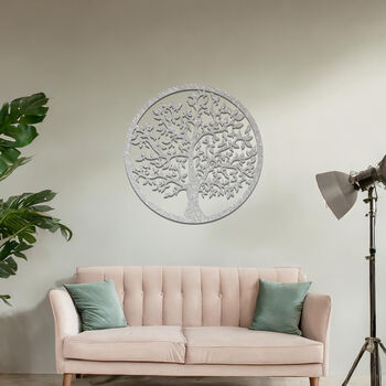 Handmade Metal Tree Of Life Wall Art For Modern Home Decor, 9 of 11