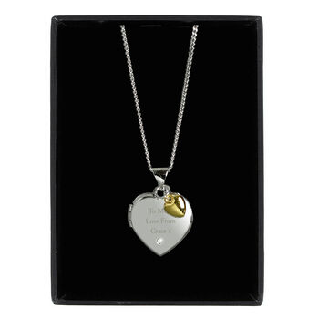 Personalised Silver Heart Locket Necklace, 5 of 5