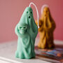 Spooky Ghost Holding Pumpkin Candle, thumbnail 1 of 5