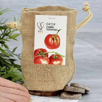 Cherry Tomato Jute Bag Grow Set, 3 of 6