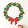 Build Your Own Christmas Wreath Vinyl Wall Sticker Kit, thumbnail 1 of 6