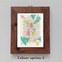 Fern Wood Block Print Vintage Book Page, thumbnail 3 of 6
