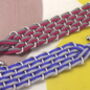 Statement Woven Suede Ribbon Bracelet, thumbnail 3 of 3
