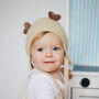 Corn Stitch Knit Reindeer Hat For Baby And Toddler, thumbnail 1 of 11