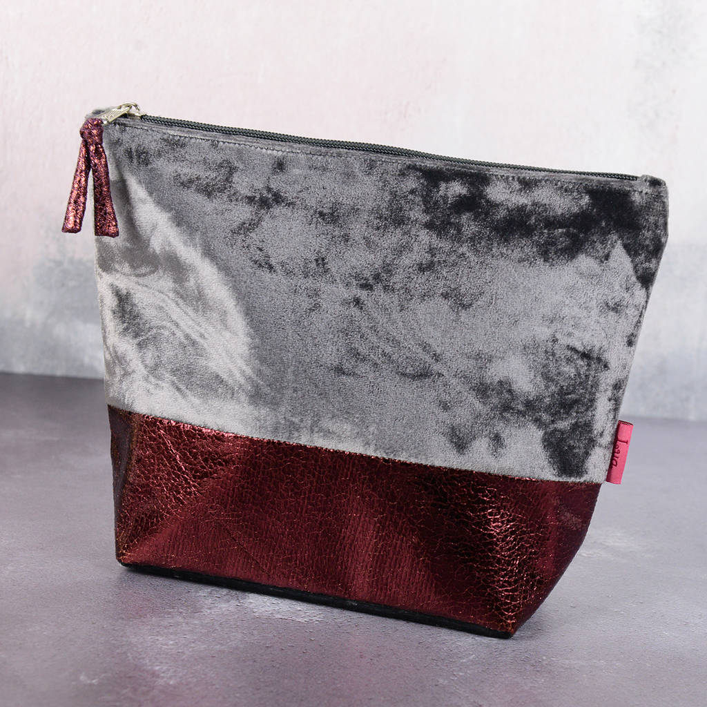Luxury Velvet Make Up Bag By Home & Glory