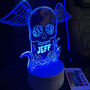 Personalised 'Rock Star' Skull LED Neon Light Base, thumbnail 1 of 2