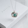 Infinity Circle Birthstone Necklace, thumbnail 1 of 4