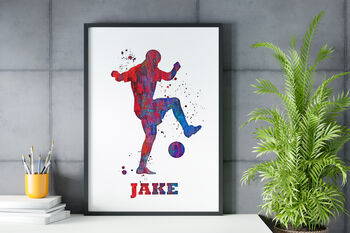 Personalised Football Poster Print, 3 of 5