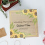 Personalised Sunflower Wedding Memories Keepsake Box, thumbnail 5 of 6