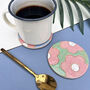 Retro Floral Coaster, thumbnail 4 of 6