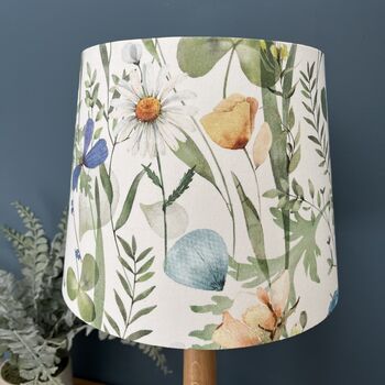 Alda Blue Spring Flowers Floral Empire Lampshade, 2 of 10
