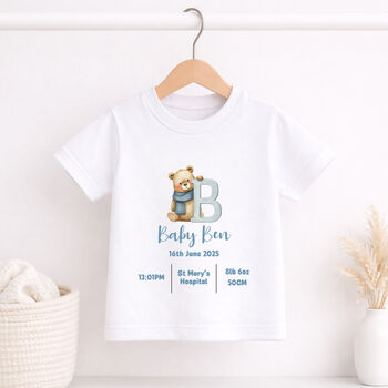 Personalised Baby Birth Announcement Outfit, 3 of 9