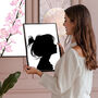 Childs Portrait For Nursery Playroom Silhouette Custom Art Print, thumbnail 2 of 8