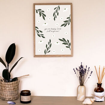 You Are Loved Nursery Wall Art Print, 2 of 2