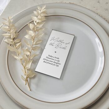 Mother Of The Bride Gold Silver Wedding Place Setting, 3 of 5