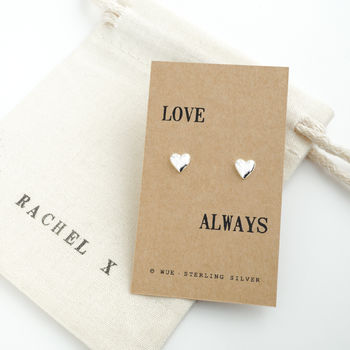 Silver Heart Earrings. Love Always, 2 of 8