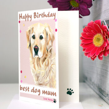 Personalised 'Honey' Dog Birthday Card, 2 of 3
