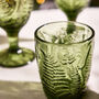 Set Of Four Botanical Fern Green Wine Goblets, thumbnail 3 of 6