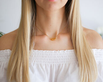 30th Birthday Gift – Three Rings For Three Decades Necklace, 10 of 12