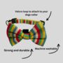 Multi Coloured Stripe Dog Harness Set, thumbnail 3 of 7