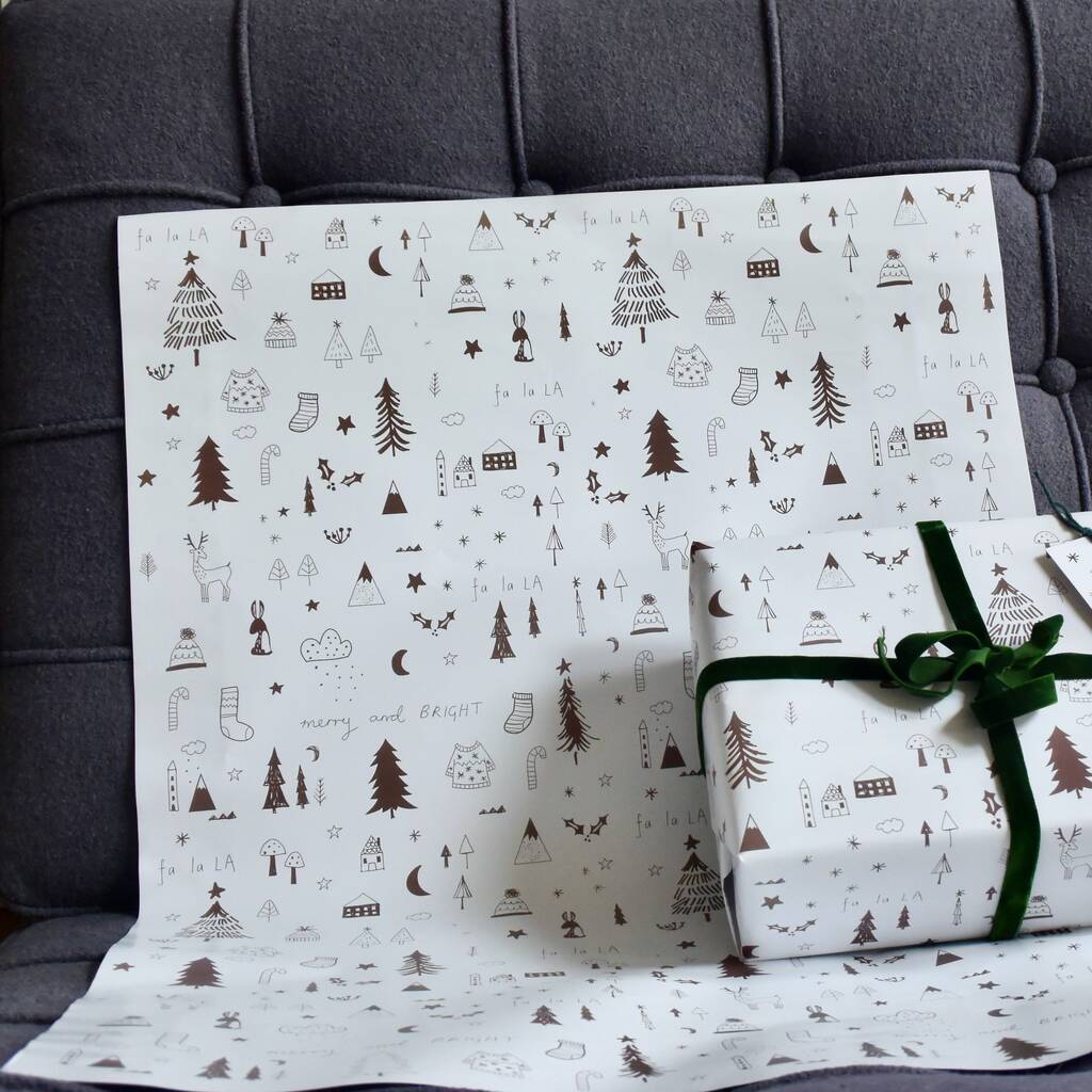 Christmas Winter Wonderland Wrapping Paper By Paper And Inc