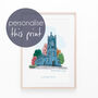 Personalised Bombed Out Church Liverpool Print, thumbnail 1 of 6