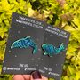 Rainbow Metal Whale Enamel Pin, thumbnail 6 of 7