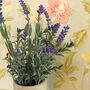 Potted Faux Lavender In Stone Effect Pot, thumbnail 4 of 4