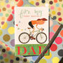 Bicycle Dad Greetings Card, thumbnail 5 of 5